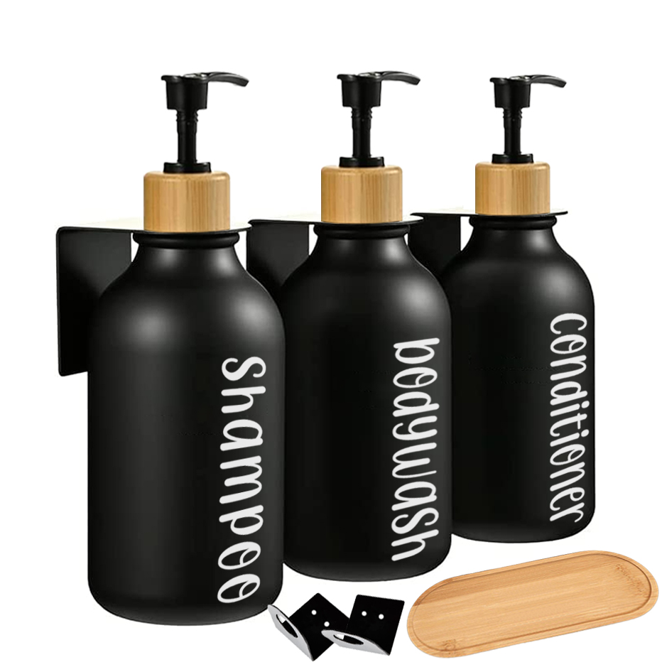 Soap Dispenser Pump - 300/500ml Bathroom Dispenser Shampoo and Conditioner