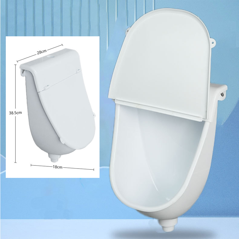 Home Bathroom Ware - Wall-mounted Urinal With Lid And Hole-free