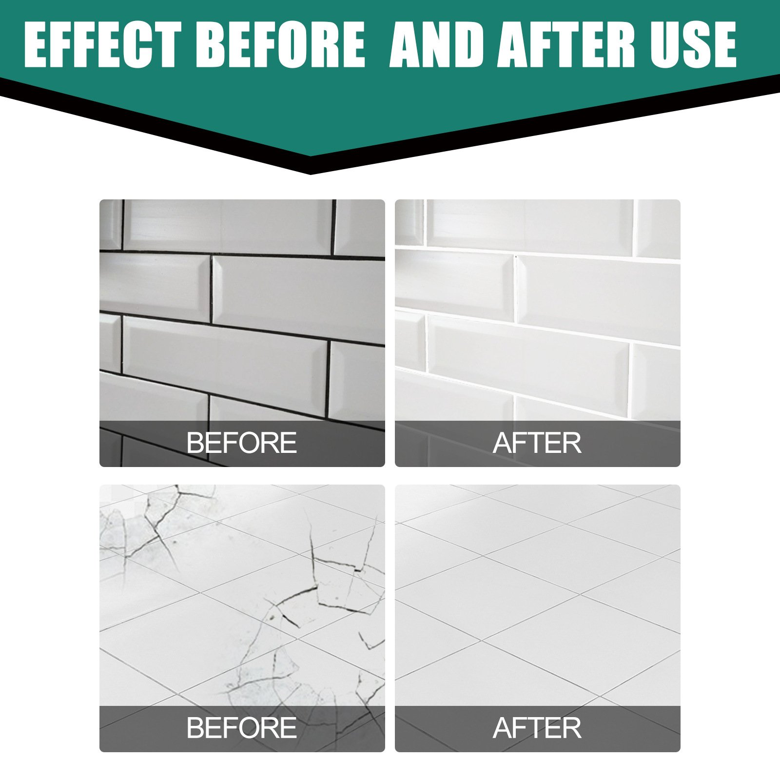 Home Bathroom Tiles - Tile Filler Waterproof Tile Repair Paste