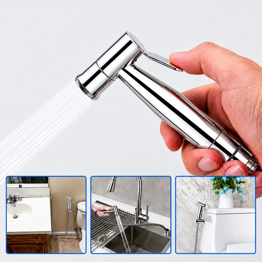 Plunger Toilet - Portable Handheld Bidet Sprayer Nozzle with
