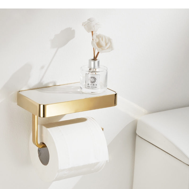 Home Bathroom Paper Towels - Metal Tissue Holder Rock Slab Paper
