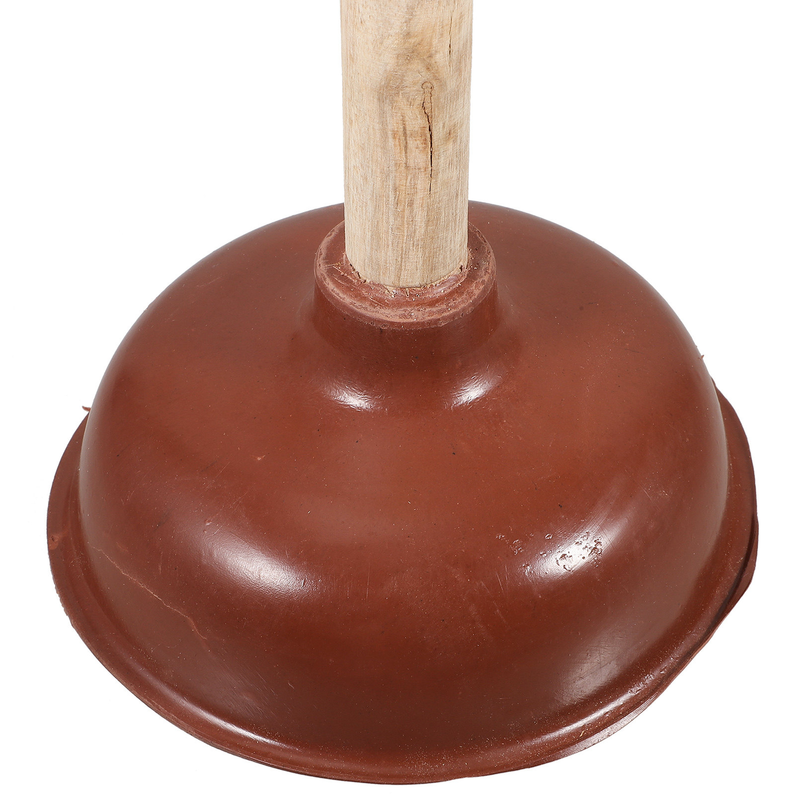 Plunger Toilet - Wooden Rubber Toilet Plunger Cleaning Tool