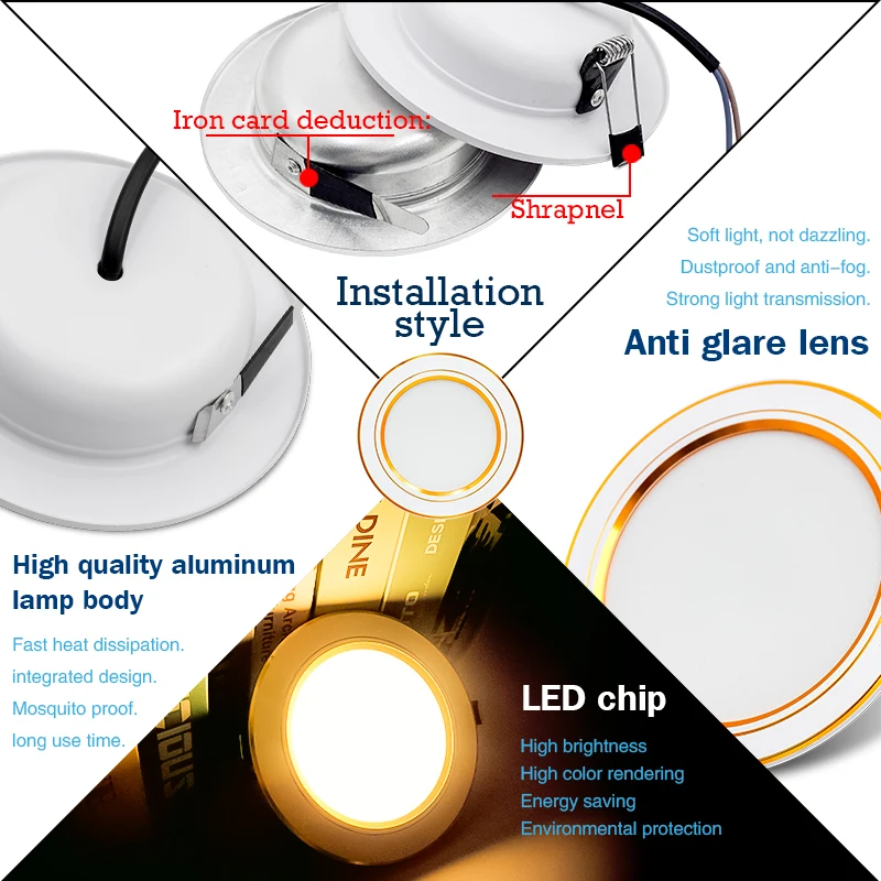 10 Cái/lốc Âm Trần Led AC 220V - đánh giá và giá Home Of The Year Bathroom