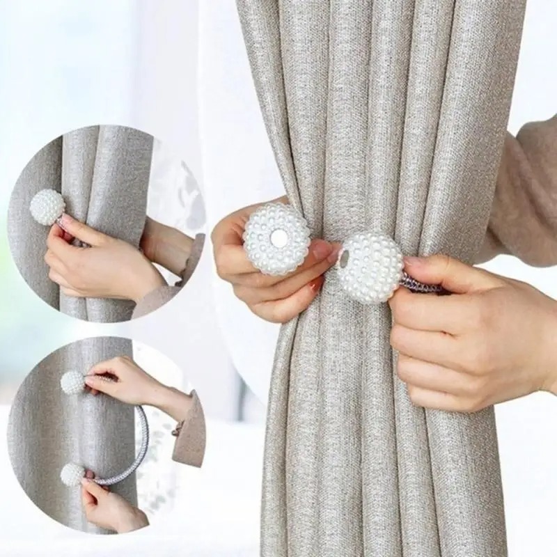 1/2PCS Pearl Magnetic Curtain  - đánh giá và giá Home Bathroom Accessories