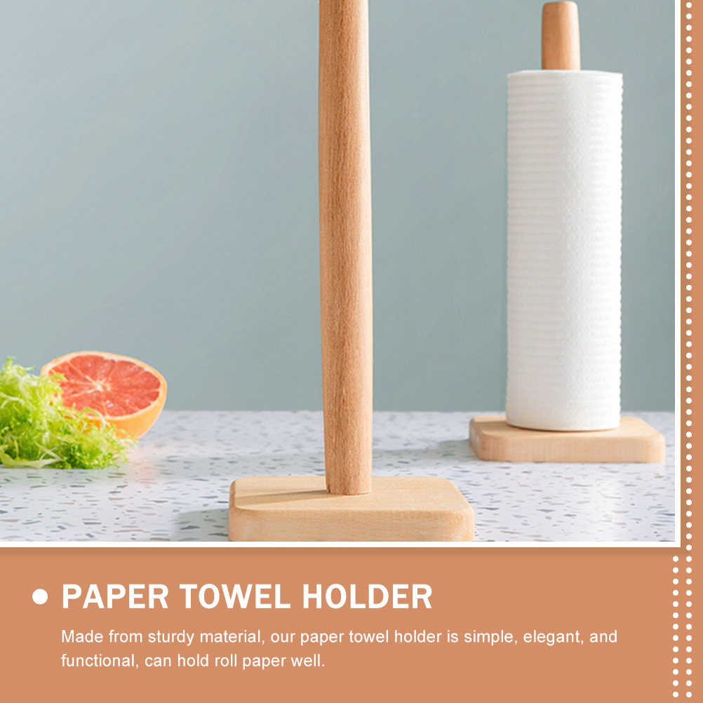 Wood Paper Towel Holder Sturdy - đánh giá và giá Home Bathroom Paper Towels