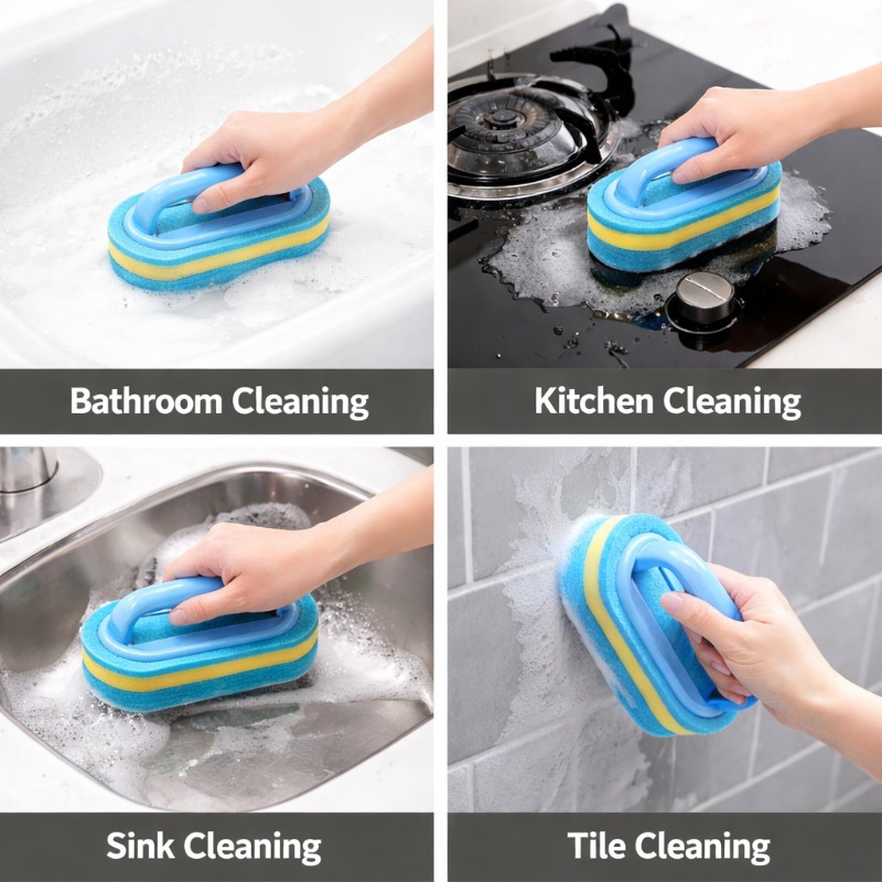 Household Cleaning Brush with  - đánh giá và giá Home Kitchen Bathroom Cleaning