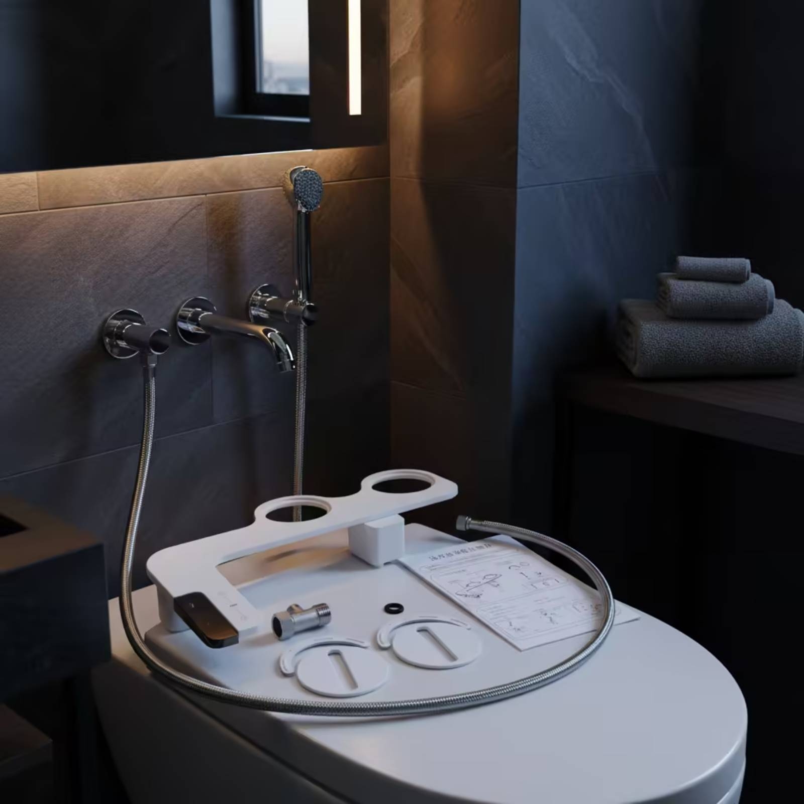 Bidet with Side Control Panel  - đánh giá và giá Home Toilet Bathroom Design