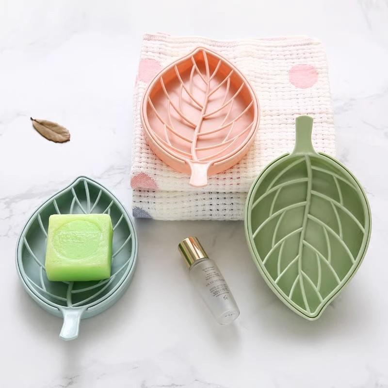 Leaf-Shaped Soap Dish 2 Layers - đánh giá và giá Jet Home Bathroom Accessories
