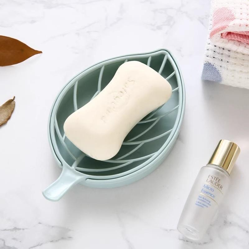 Leaf-Shaped Soap Dish 2 Layers - đánh giá và giá Jet Home Bathroom Accessories