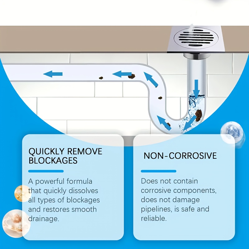 Powerful Drain Cleaner Powder, - đánh giá và giá Home Kitchen Bathroom Cleaning