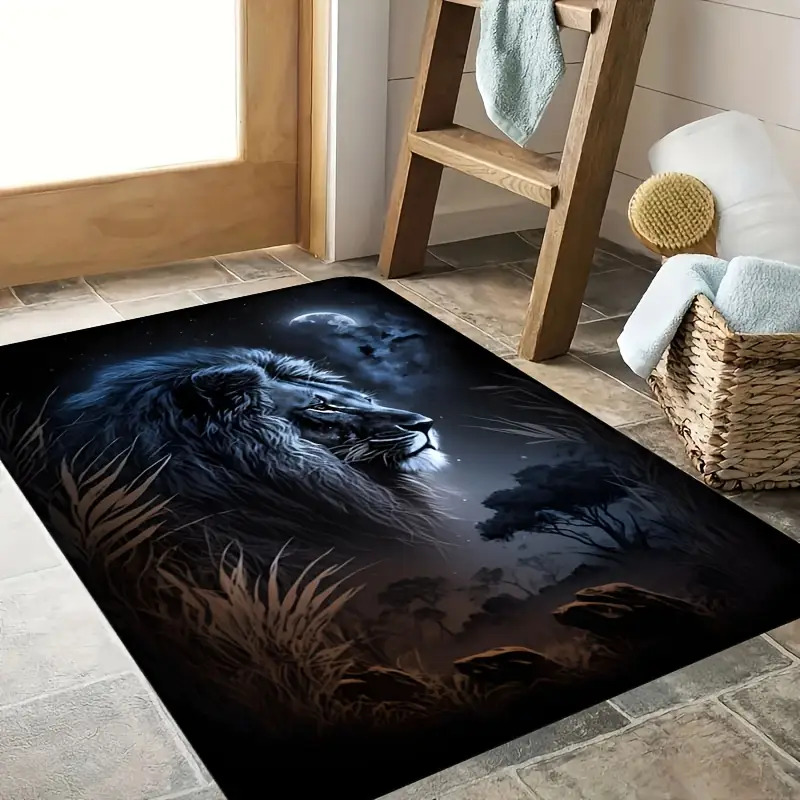 Starry Night Lion Floor Mat -  - đánh giá và giá Home Toilet Bathroom Design