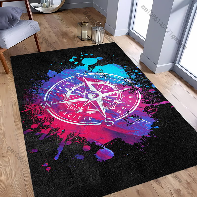 Compass Design Rug for Modern  - đánh giá và giá Home Toilet Bathroom Design