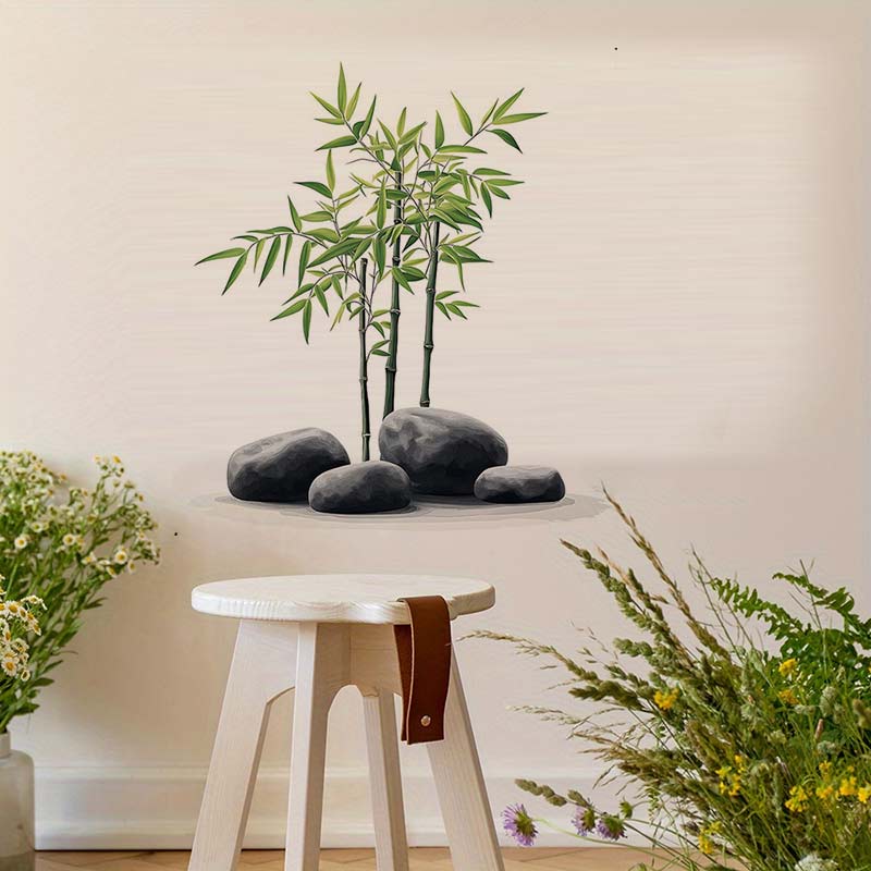 Ink Bamboo Wall Sticker Bathro - đánh giá và giá Home Bathroom Tiles