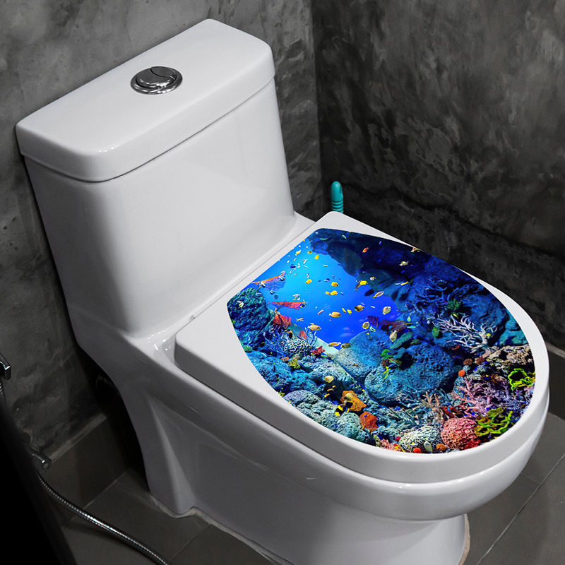 1pcs 3D Toilet Seat Wall Stick - đánh giá và giá Jet Home Bathroom Accessories