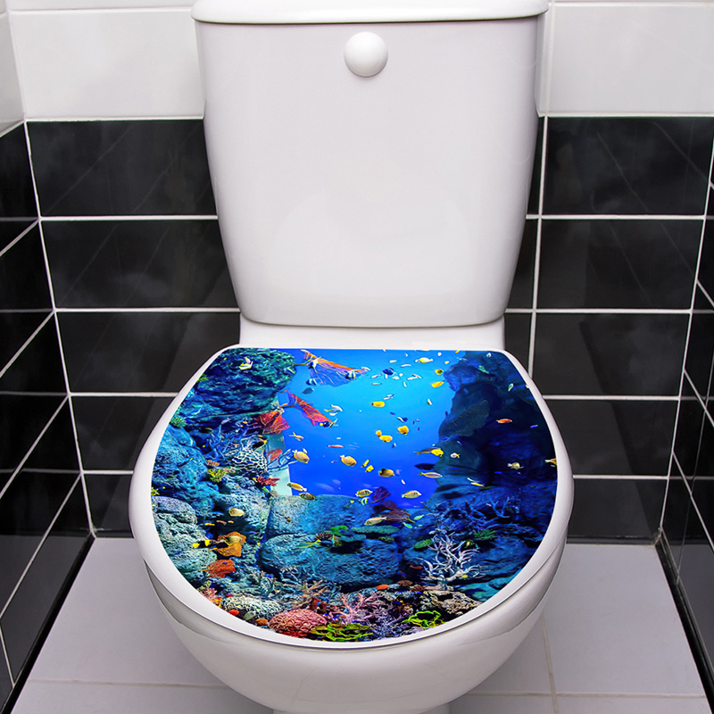 1pcs 3D Toilet Seat Wall Stick - đánh giá và giá Jet Home Bathroom Accessories