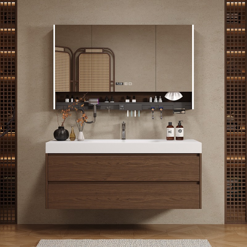 Wooden Partitions Bathroom Cab - đánh giá và giá Home Bathroom Vanity Combo
