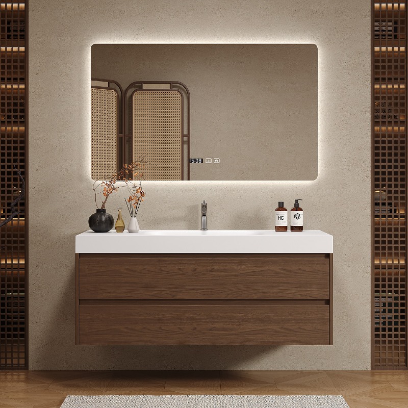 Wooden Partitions Bathroom Cab - đánh giá và giá Home Bathroom Vanity Combo