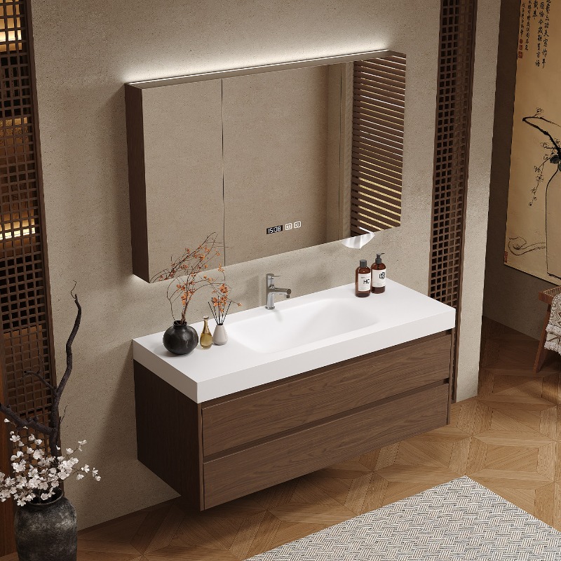Wooden Partitions Bathroom Cab - đánh giá và giá Home Bathroom Vanity Combo