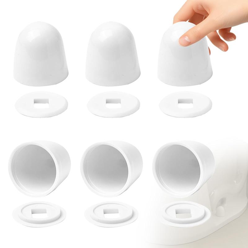 6pcs White Toilet Bolt Caps Fo - đánh giá và giá Jet Home Bathroom Accessories