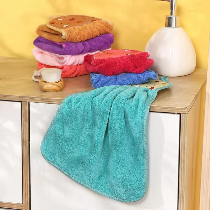 4PCS Small Hand Towels Hanging - đánh giá và giá Home Kitchen Bathroom Cleaning
