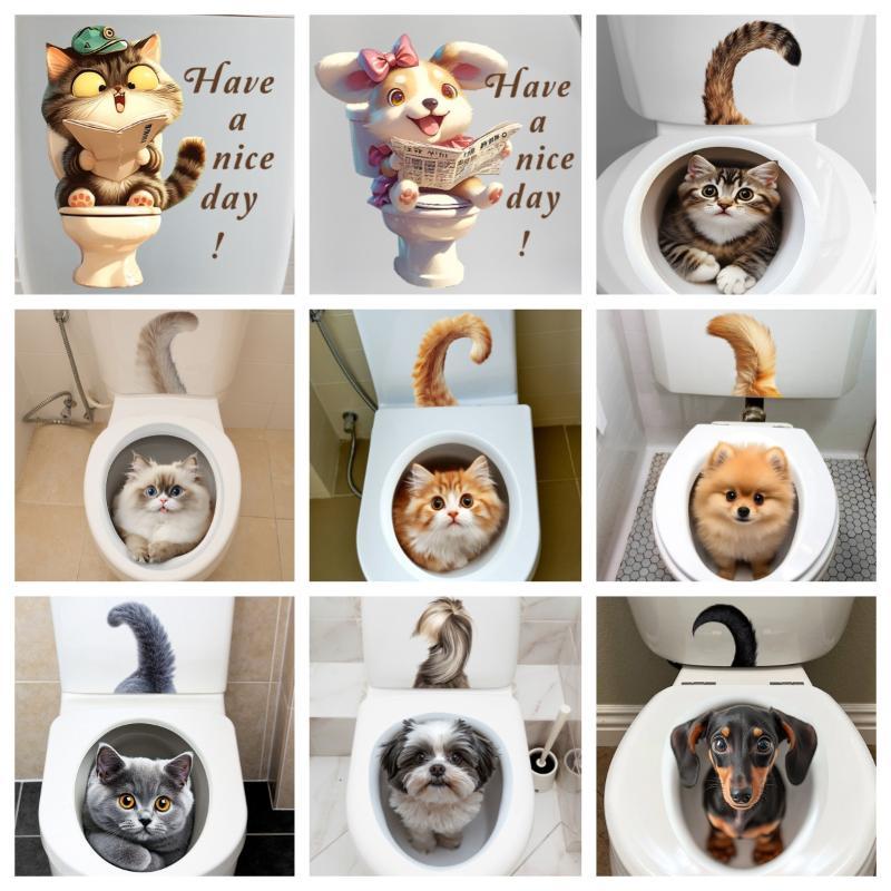 3D Effect Cute Animal Toilet S - đánh giá và giá Jet Home Bathroom Accessories