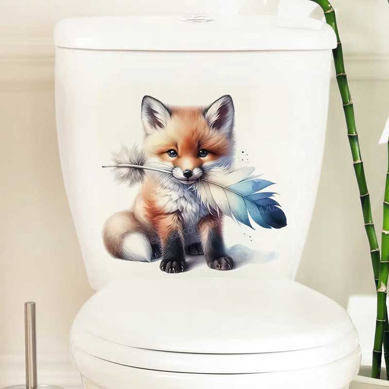 Cute Fox/Spotted Cat Toilet Co - đánh giá và giá Home Bathroom Tiles