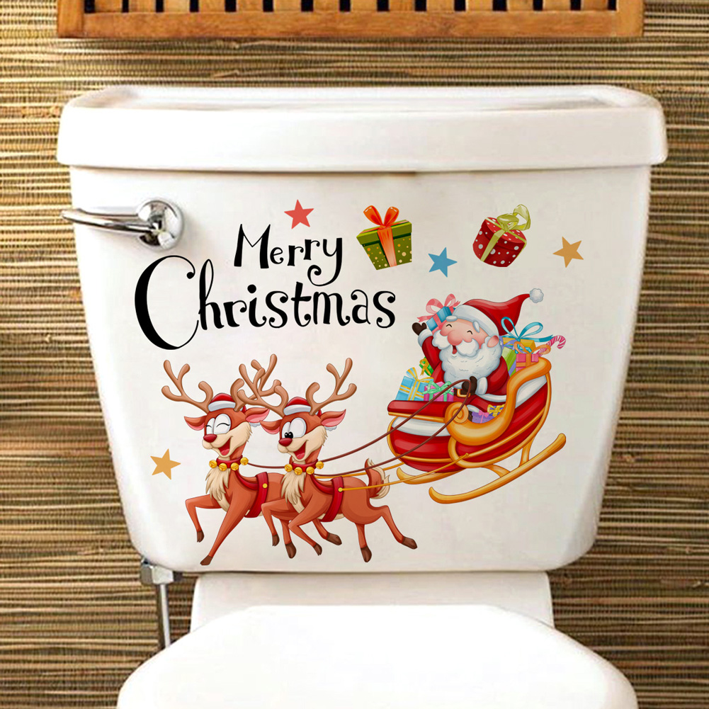Santa Claus Deer Carriage Wall - đánh giá và giá Home Of The Year Bathroom