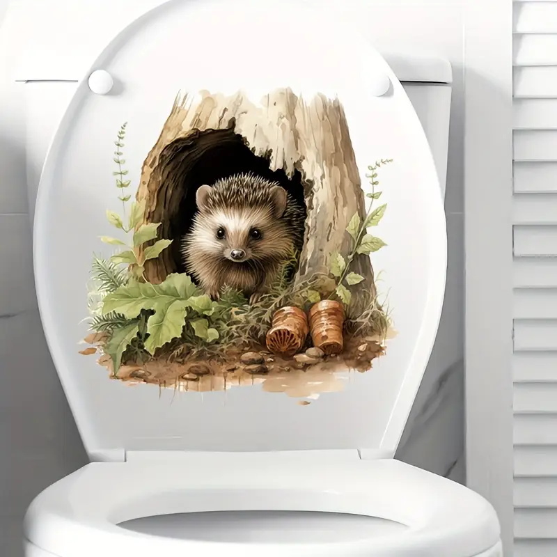 Little Hedgehog Hole Decal, To - đánh giá và giá Home Toilet Bathroom Design