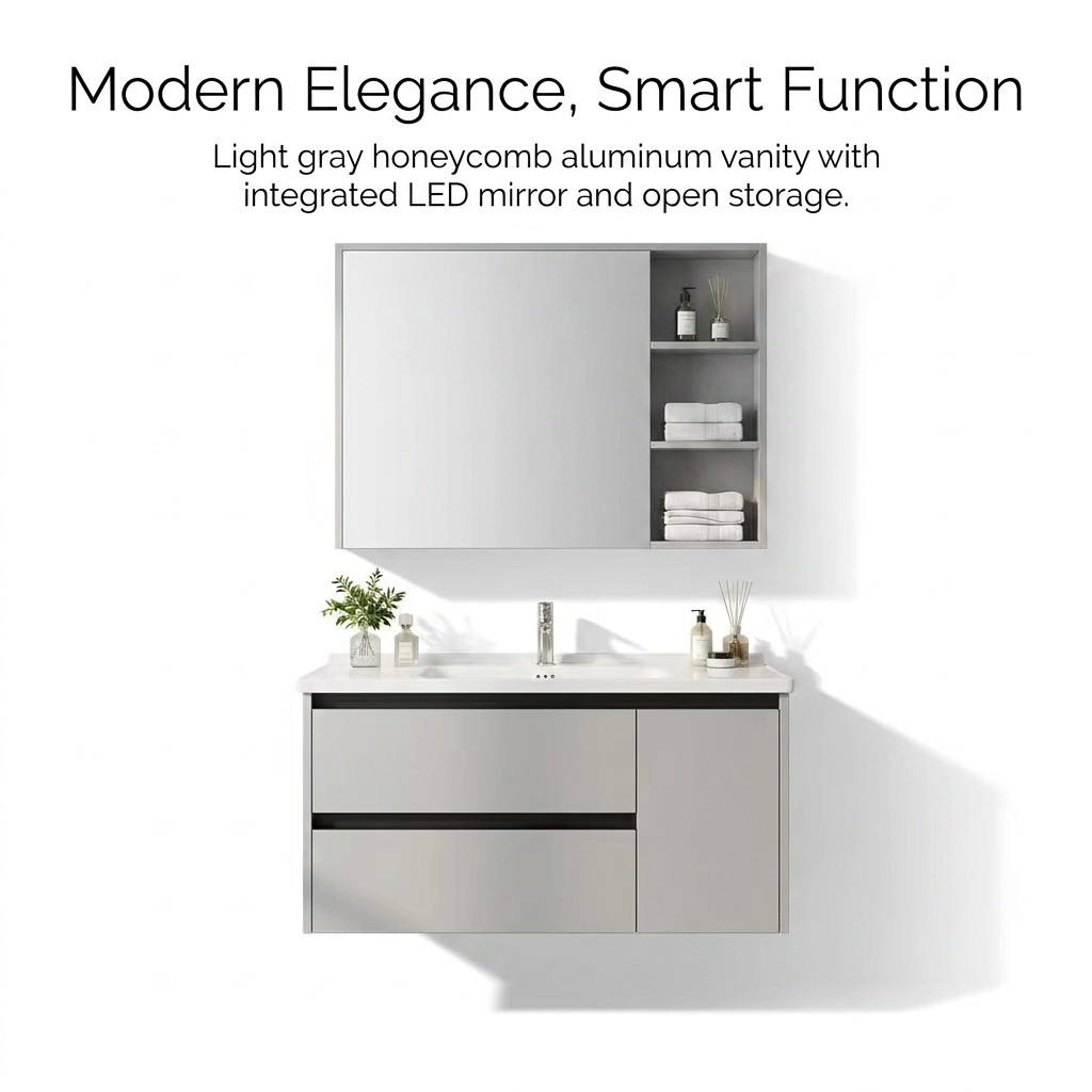 Bathroom CabinetModern Eco-Fri - đánh giá và giá Home Bathroom Vanity Combo